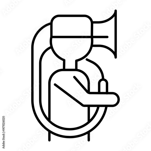 saxophonist outline icon