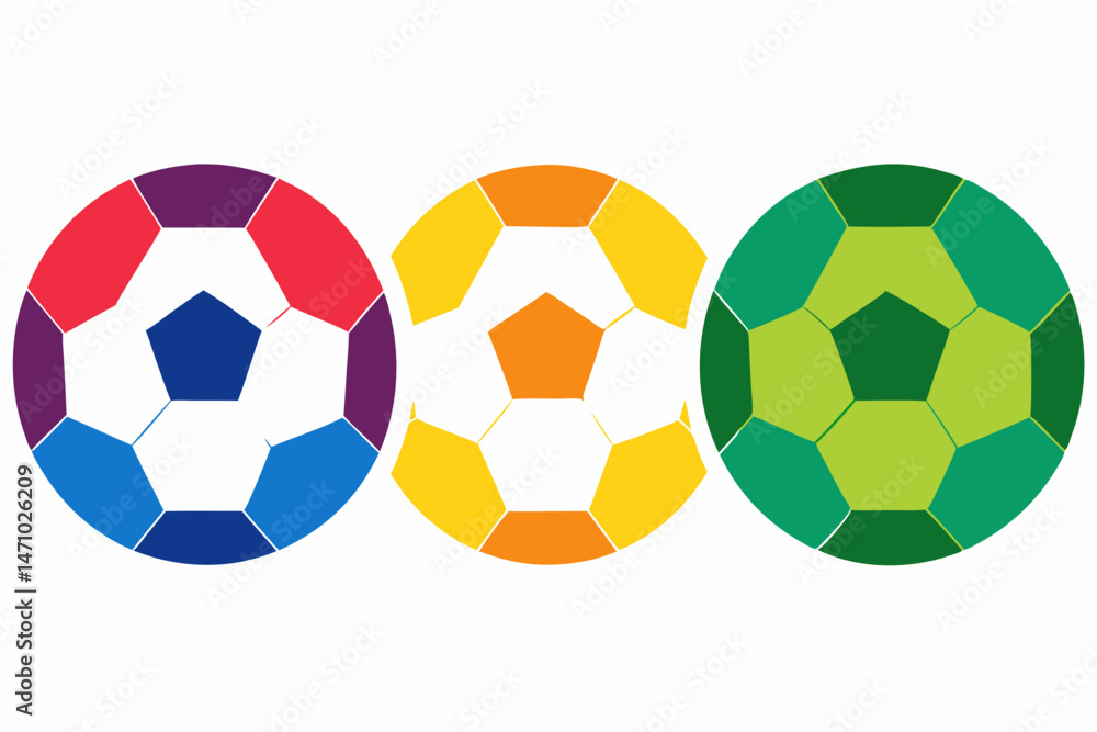 Obraz premium Soccer Ball icon silhouette vector illustration