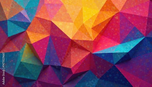 Abstract geometric shapes repeat in vibrant colors , art, graphic, structure