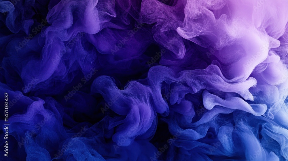 Ethereal nebula of indigo and lavender smoke swirling in the abyss Ethereal nebula of indigo and lavender smoke swirling in the abyss