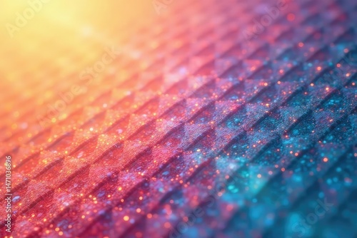 Subtle repeating micro-geometric motif on a neutral backdrop , shapes, texture