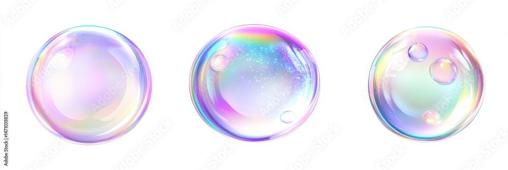Colorful iridescent soap bubbles (1) Colorful iridescent soap bubbles (1)