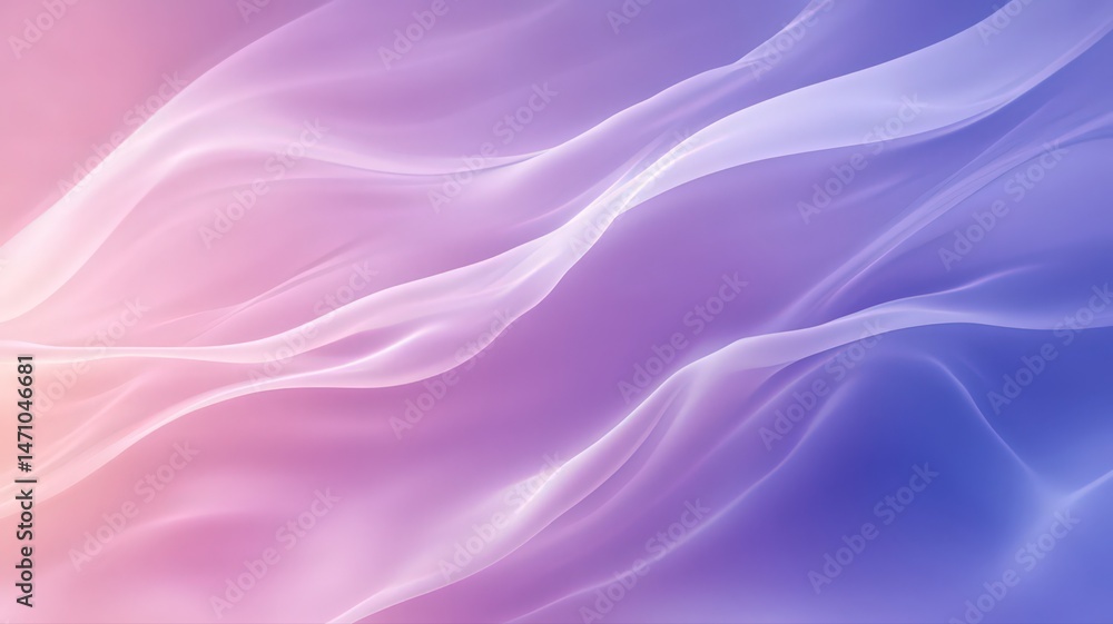 Obraz premium Abstract Pastel Fabric Texture: Flowing Pink, Purple, and Blue Hues