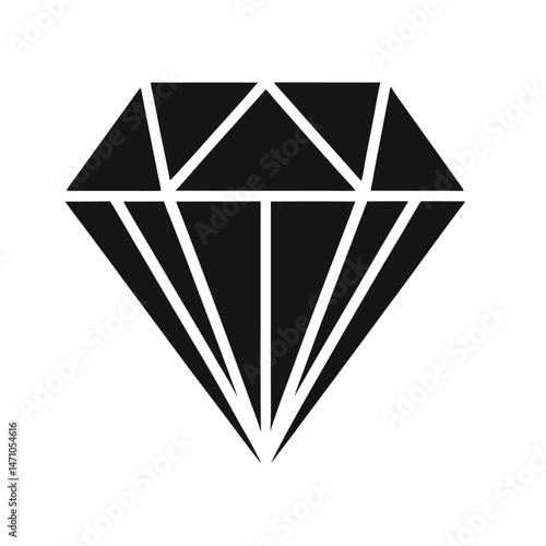 Diamond Vector Icon – Luxury, Elegance, and Sparkling Design