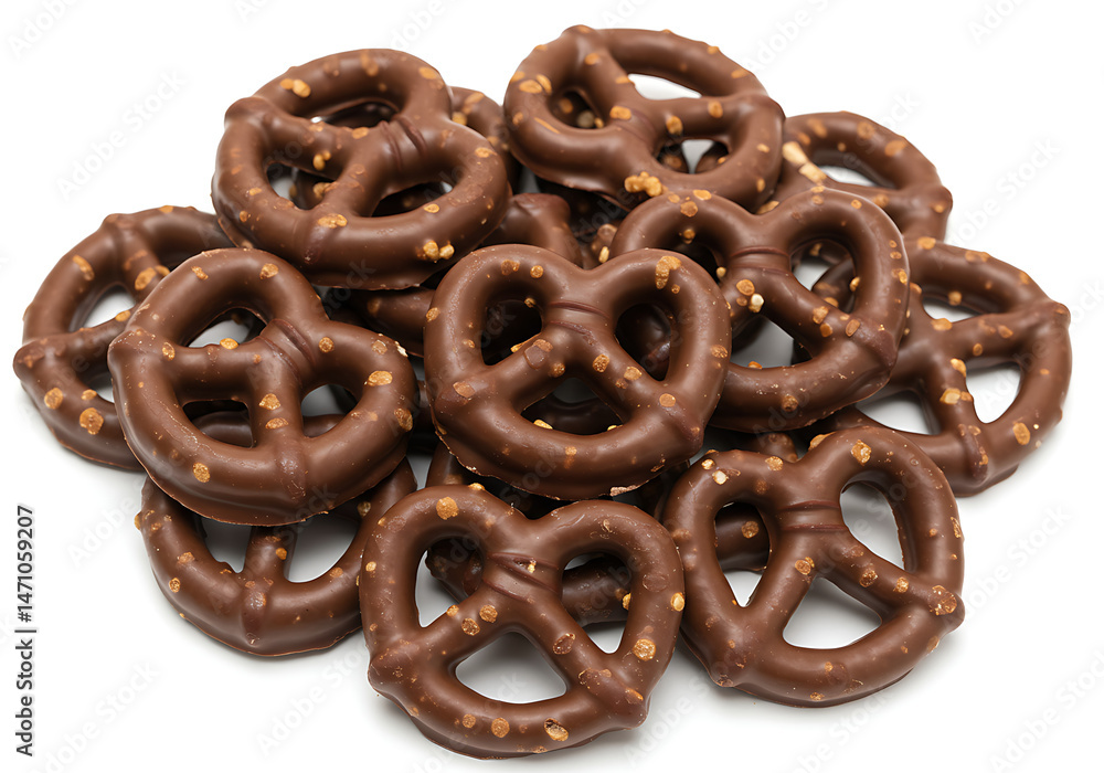 Pretzels isolated on white background Pretzels isolated on white background