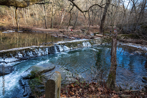 Wallpaper Mural Wissahickon,Pennsylvania,USA - December 14 2022: Magarge dam at Wissahickon Trails in winter. Torontodigital.ca
