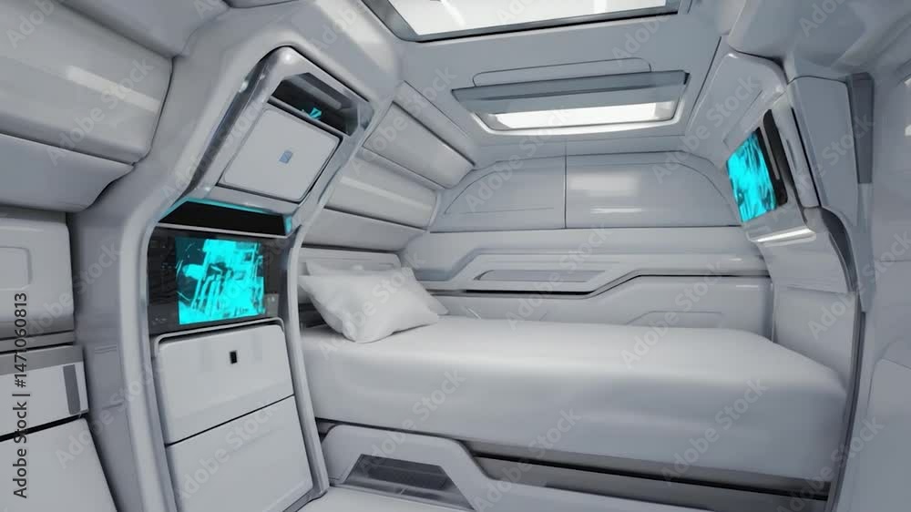 Futuristic interior vehicle design Futuristic interior vehicle design