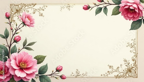 Subtle floral damask, delicate blossoms & vines, ornate detail , floral print, vine, surface