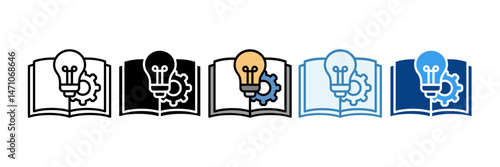 Skills Development Icon Set Multiple Style Collection