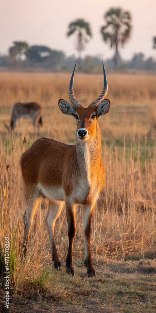 Naklejka premium Majestic Antelope on the African Plains