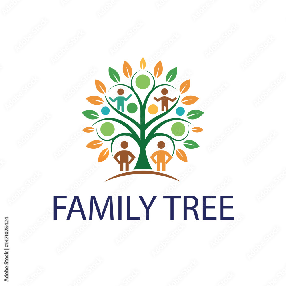 Obraz premium Family Tree logo