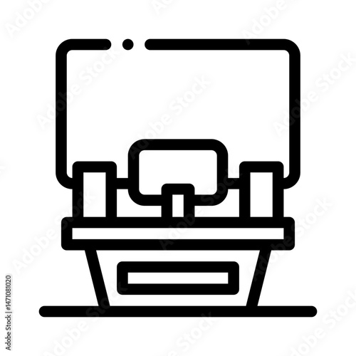 podcasting line icon