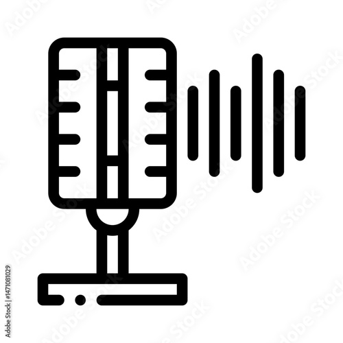 podcasting line icon