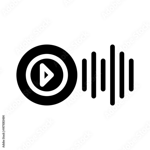 podcasting glyph icon