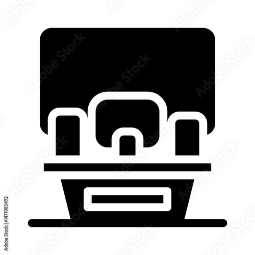 podcasting glyph icon