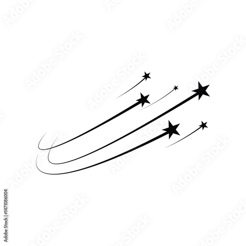 Wallpaper Mural Shooting Stars Vector Design Torontodigital.ca