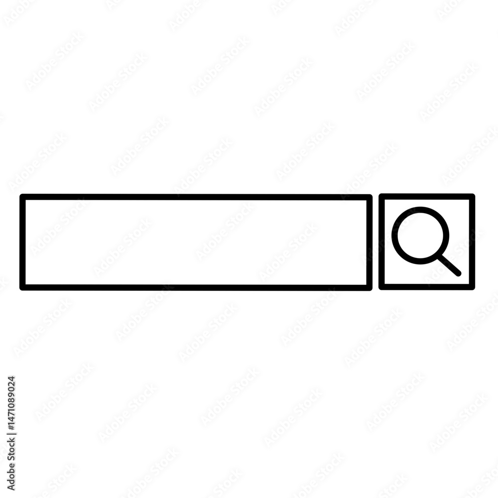 search bar icon vector search bar icon vector