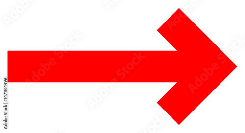 Obraz na płótnie roter Pfeil nach rechts png mit transparent hintergrund und isoliert