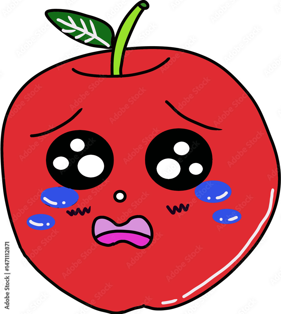 Obraz premium apple character