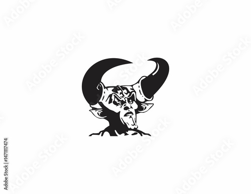 horned human image