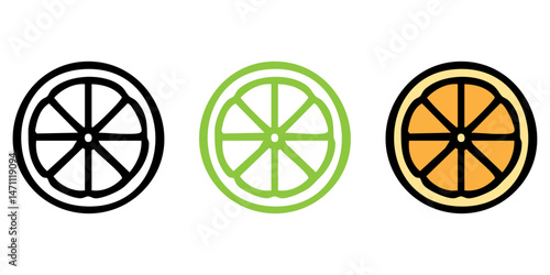 Grapefruit Vector Illustration - Citrus Fruit Clipart