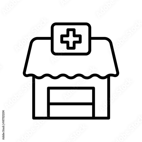 pharmacy, Drugstore, Hospital and medical care icon