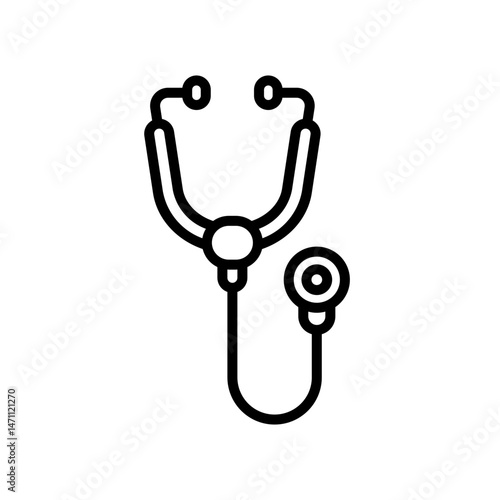 stethoscope, Hospital and medical care icon