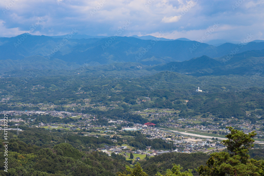 Fototapeta premium 飯田市の街並み（長野県飯田市）