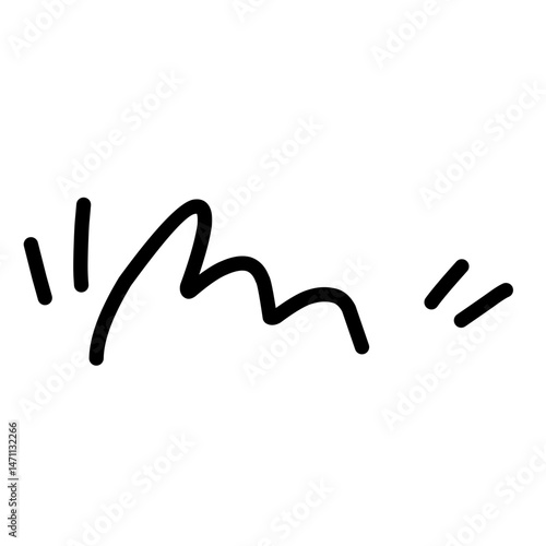 Line movement effect vector element