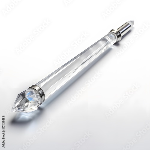 Wallpaper Mural Crystal Glass Pen with White Background. Torontodigital.ca