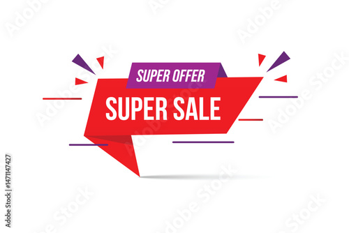 super sale premium vector design