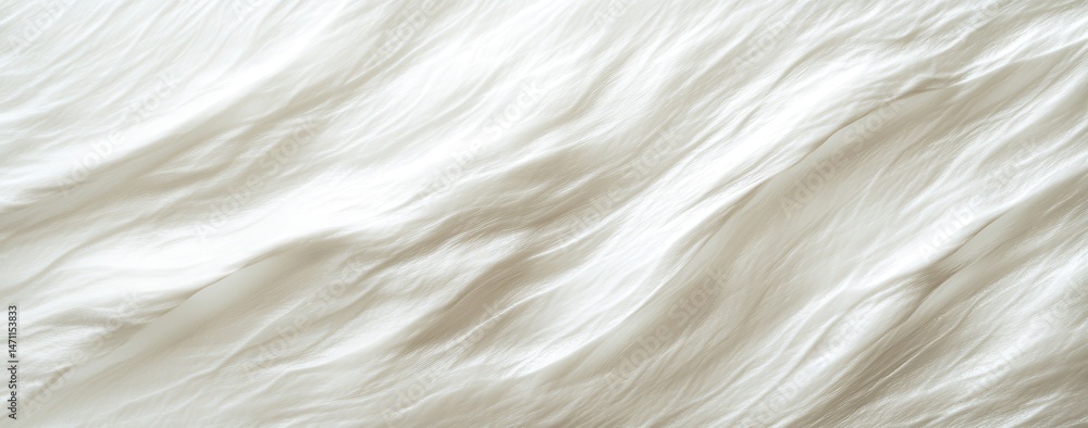 Obraz premium Soft, flowing, white fabric texture