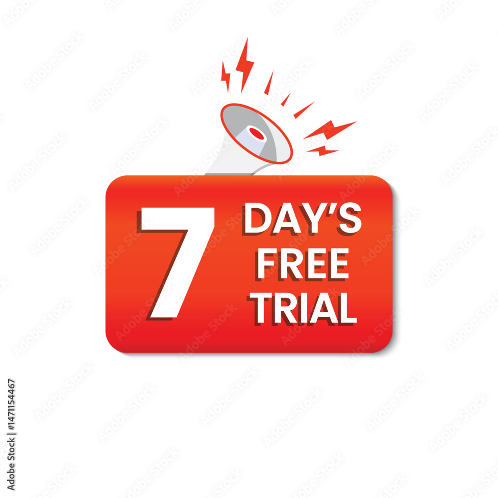 7 days free trial vector design 7 days free trial vector design