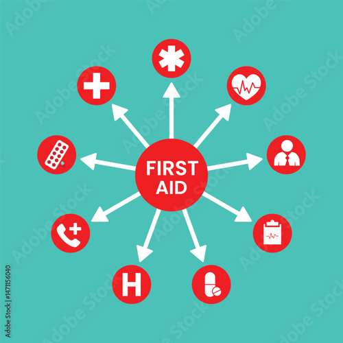 First aid icon vector design vector illustration 
