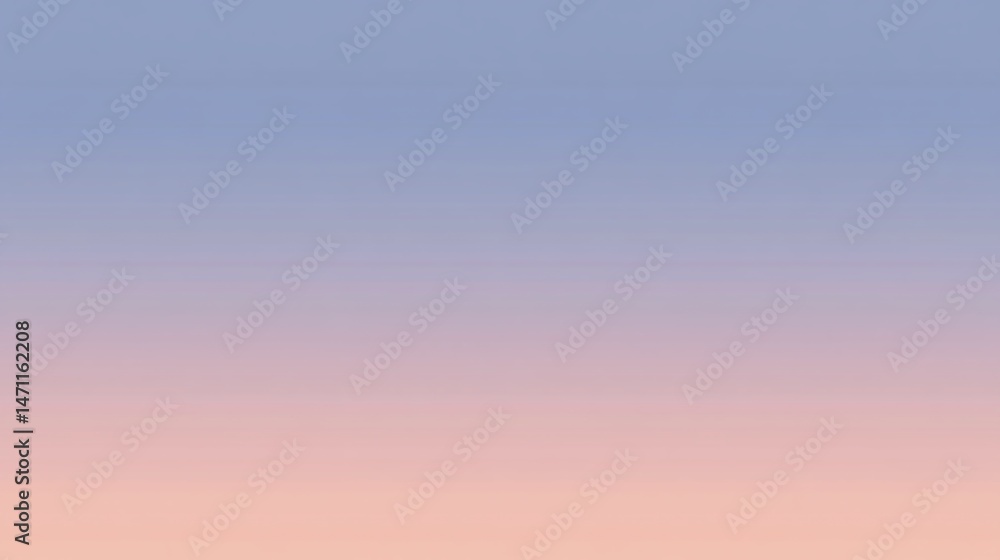 Fototapeta premium Subtle gradient transition of pastel colors in a soft sky.