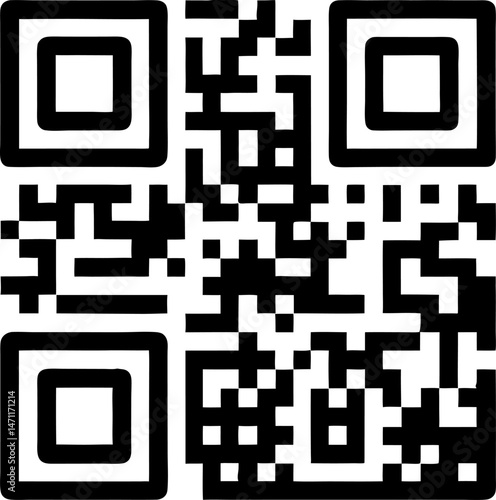 qr code icon on black background png