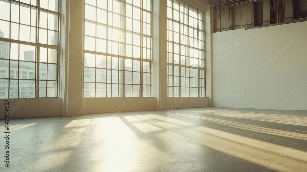 Fototapeta premium empty room with a window
