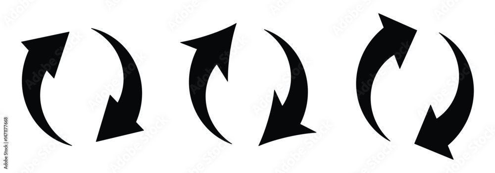 circle arrow icon set. circular arrow icon, refresh, reload, rotation. Green recycle vector icon symbol. rotate arrow icon, refresh and reload icon. circle arrow icon set. circular arrow icon, refresh, reload, rotation. Green recycle vector icon symbol. rotate arrow icon, refresh and reload icon.