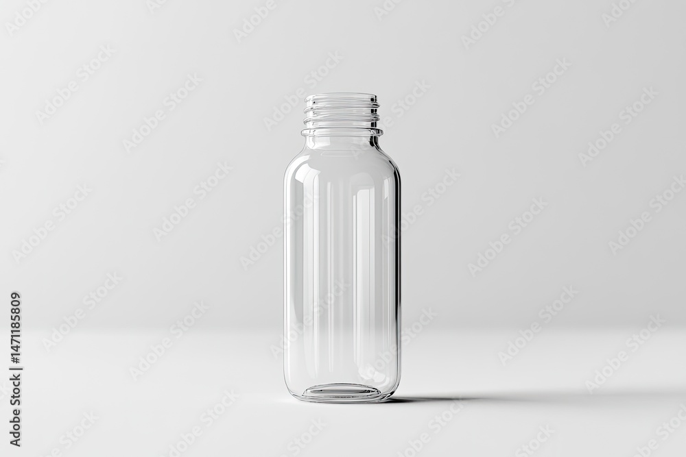 Clear glass bottle mockup (1) Clear glass bottle mockup (1)