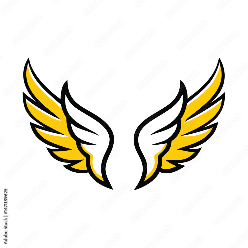 Angelic and Mythical Wing Designs for Creative Projects. Angelic and Mythical Wing Designs for Creative Projects.