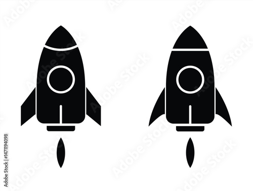 rocket icon, rocket sign. vector illustration