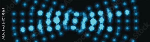 Panorama Abstract Light Line Technology on Blue Background,Digital and Connection Concept design,Vector illustration.