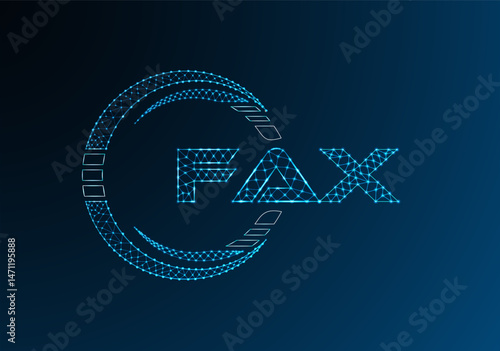 FAZ low poly letter logo vector design. FAZ lower poly logo design.