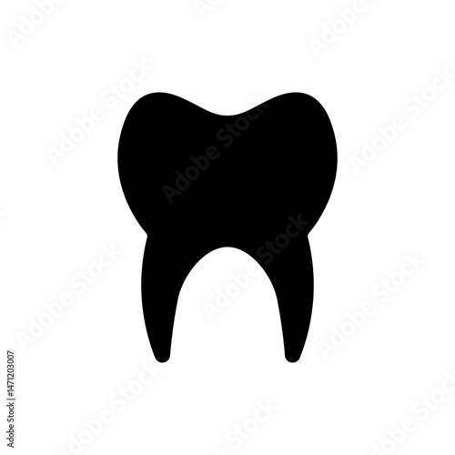 Tooth, Dentist, Hospital and medical care solid icon