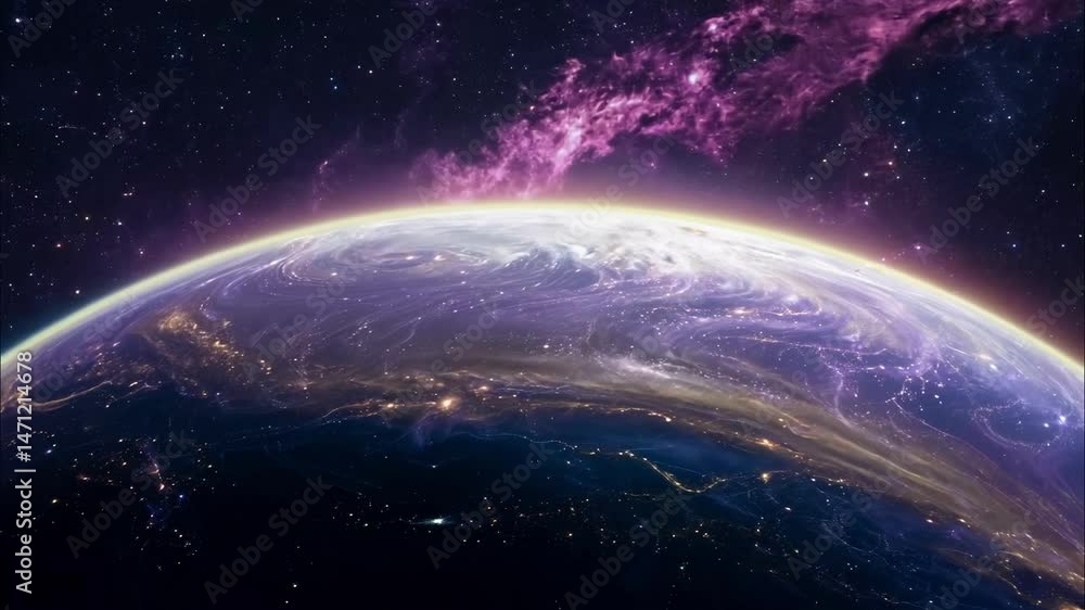 Exploring the beauty of Earth from space with stunning cosmic background Exploring the beauty of Earth from space with stunning cosmic background