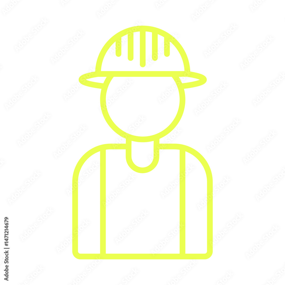 Obraz premium Construction Worker icon design