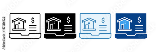 Real Estate Website Icon Set Multiple Style Collection