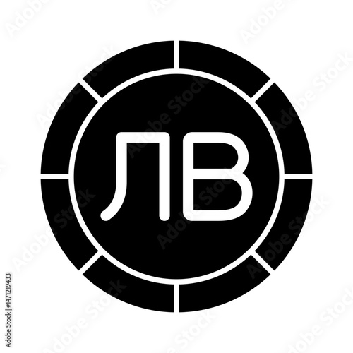 Bulgarian Lev Symbol Icon