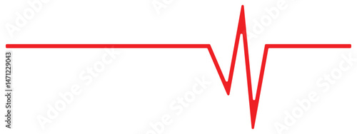 Life line icon vector. Heartbeat line icon. Medetsina sign. Cardiogram line icon, sign. Heart pulse silhouette, icon, symbol. Vector-eps 10