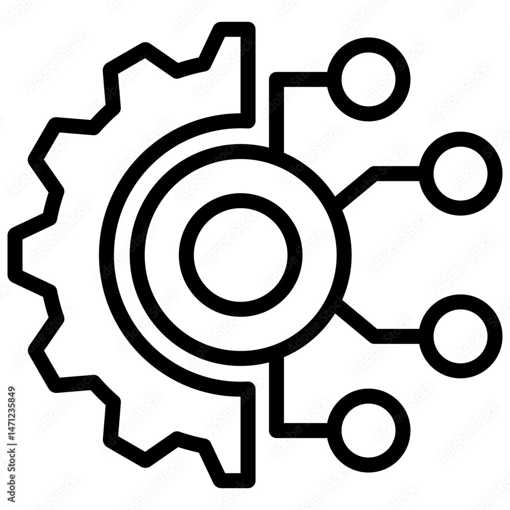 Technology Outline Icon Technology Outline Icon
